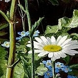 Dog roses, forget-me-nots, daisies, buttercups and clover - Otto Ottesen
