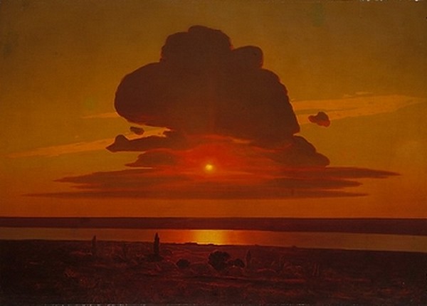 Red Sunset on the Dnieper -  Arkhip Ivanovich Kuindzhi