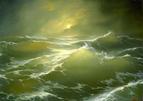 Moon & Sea - Hovhannes Aivazovsky