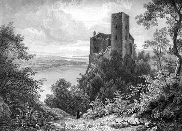 Das Schloss Greifenstein auf der Donau. Vesta. Taschenbuch für das Jahr 1835