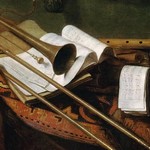 Stillleben mit Trompete und Floete - Franz Friedrich Franck