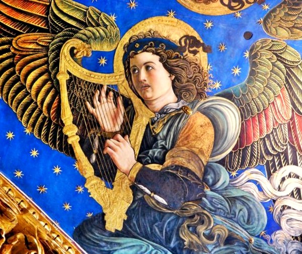 Detall dels frescos de la capella major de la Catedral de València - Francesco Pagano i Paolo di San Leocadio