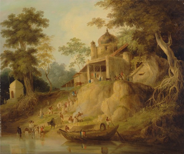 The Banks of the Ganges - William Daniell