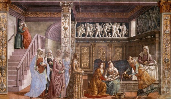 Birth of St Mary - Domenico Ghirlandaio