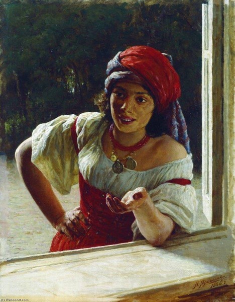 Gypsy Woman - Nikolai Yaroshenko