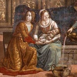 Birth of St Mary - Domenico Ghirlandaio
