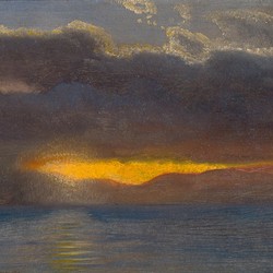 Sunrise on Lake Tahoe, California, 1872 - Albert Bierstadt