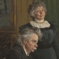 Edvard Grieg accompanying his Wife - Peder Severin Krøyer