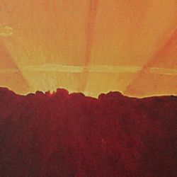 Coucher de soleil, ciel orange - Félix Vallotton 